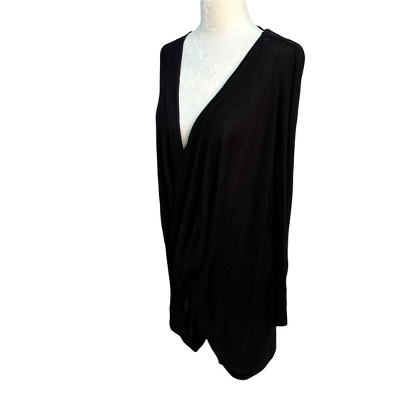 one Fashion by Vero Moda Twist Front Black Tunic Top Size XS - Picture 3 of 10